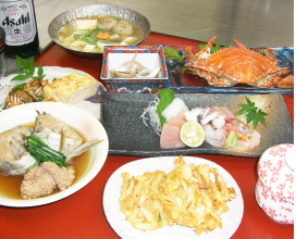 富山湾の魚をふんだんに使った料理